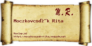 Moczkovcsák Rita névjegykártya